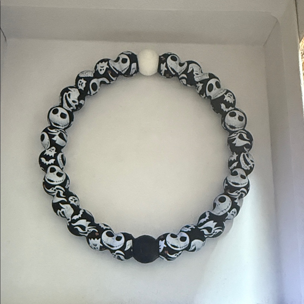Lokai Black and White Beaded Bracelet